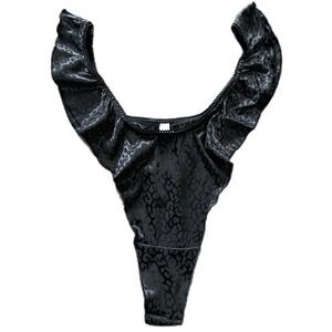 Victoria’s Secret Sexy Soft Satin French Cut Ruffle High leg thong panty Xlarge